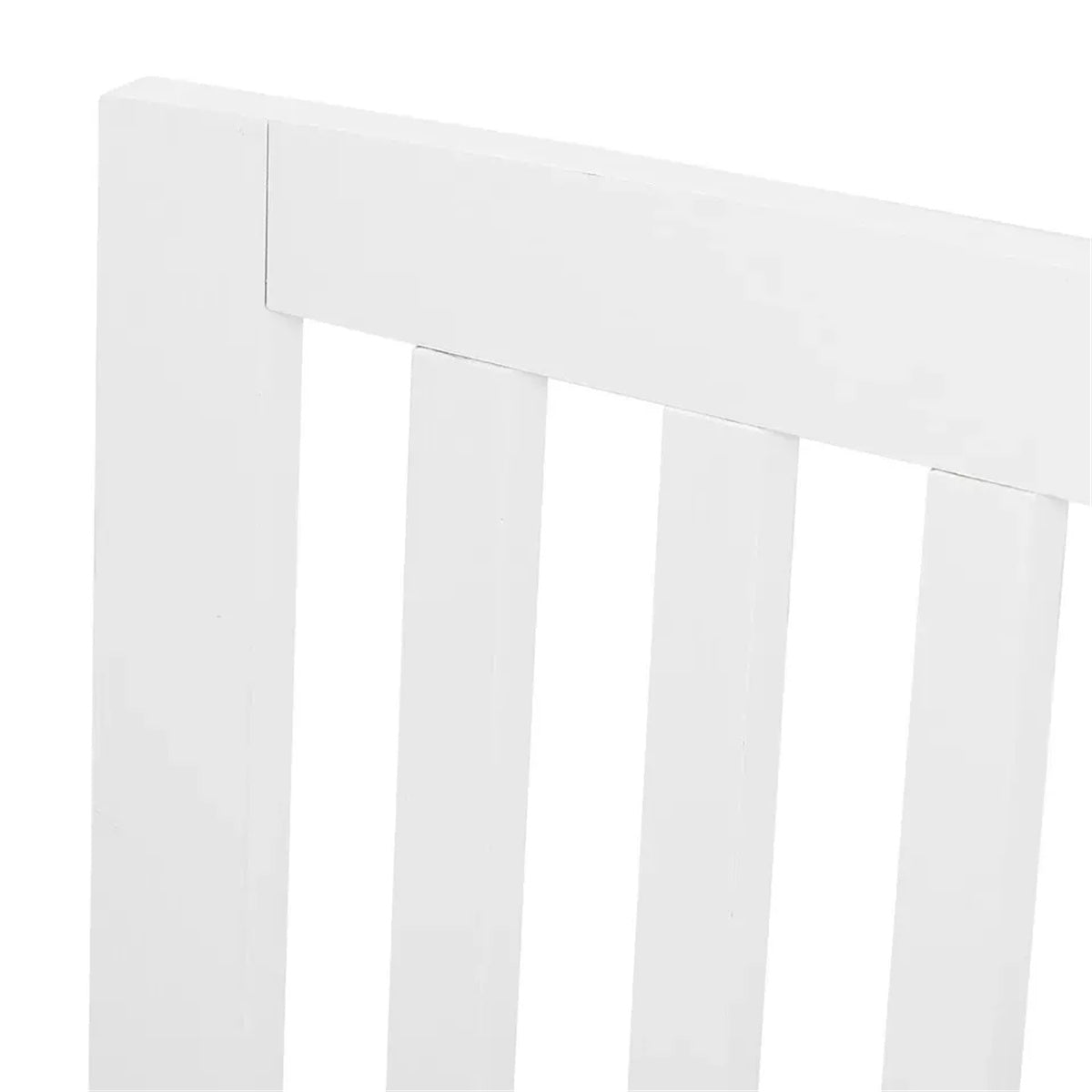 24" Folding Freestanding Wood Pet Dog 4 Panel Safety Gate - White