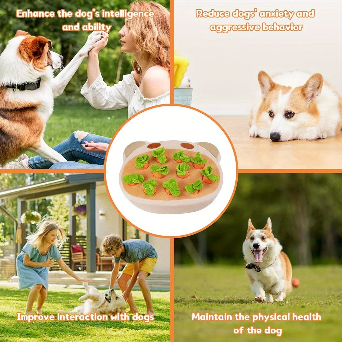 Pink Carrot Hide and Seek Dog Toys, 11 Squeaky Carrots for Enrichment, Plush Puzzle Toys for Small Dogs, Perfect Gift for Christmas and Birthday