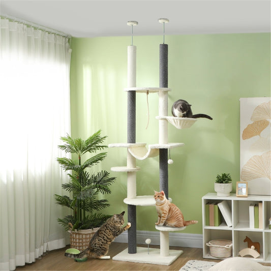 Cat House Woven Nest Frame Cat Climbing Rack Woven Rattan Furniture Tree Nest Cat Tree Kitten Scratching Posts