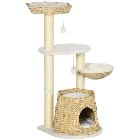 Cat House Woven Nest Frame Cat Climbing Rack Woven Rattan Furniture Tree Nest Cat Tree Kitten Scratching Posts