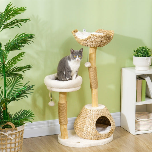 Cat Tree & Scratcher Durable & Comfortable Furniture for Feline Fun