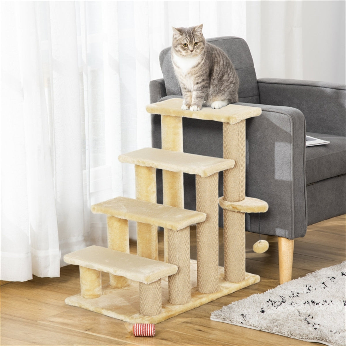 Premium Cat Tree & Scratcher Durable & Comfortable Furniture for Feline Fun