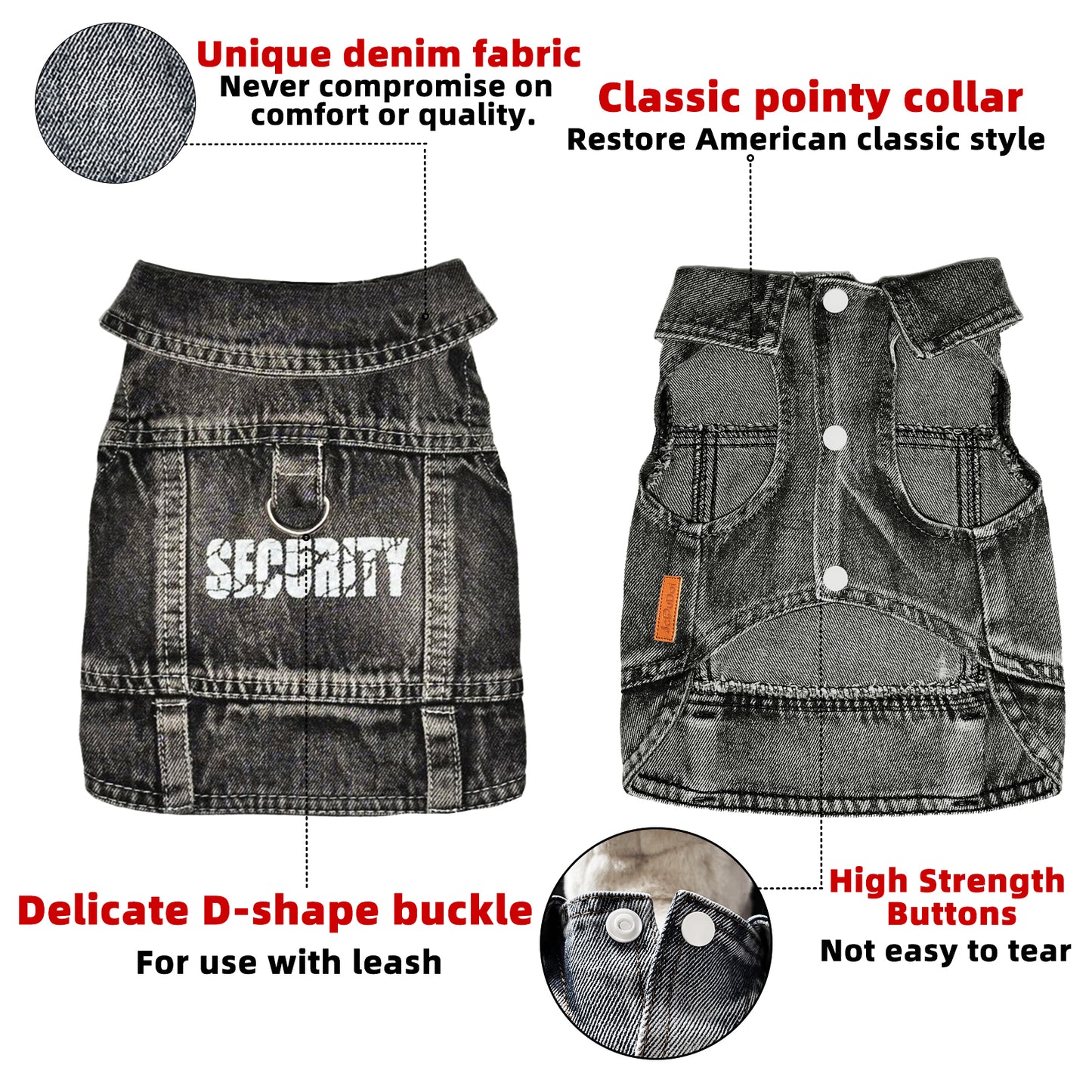 Security Dog Denim Jacket