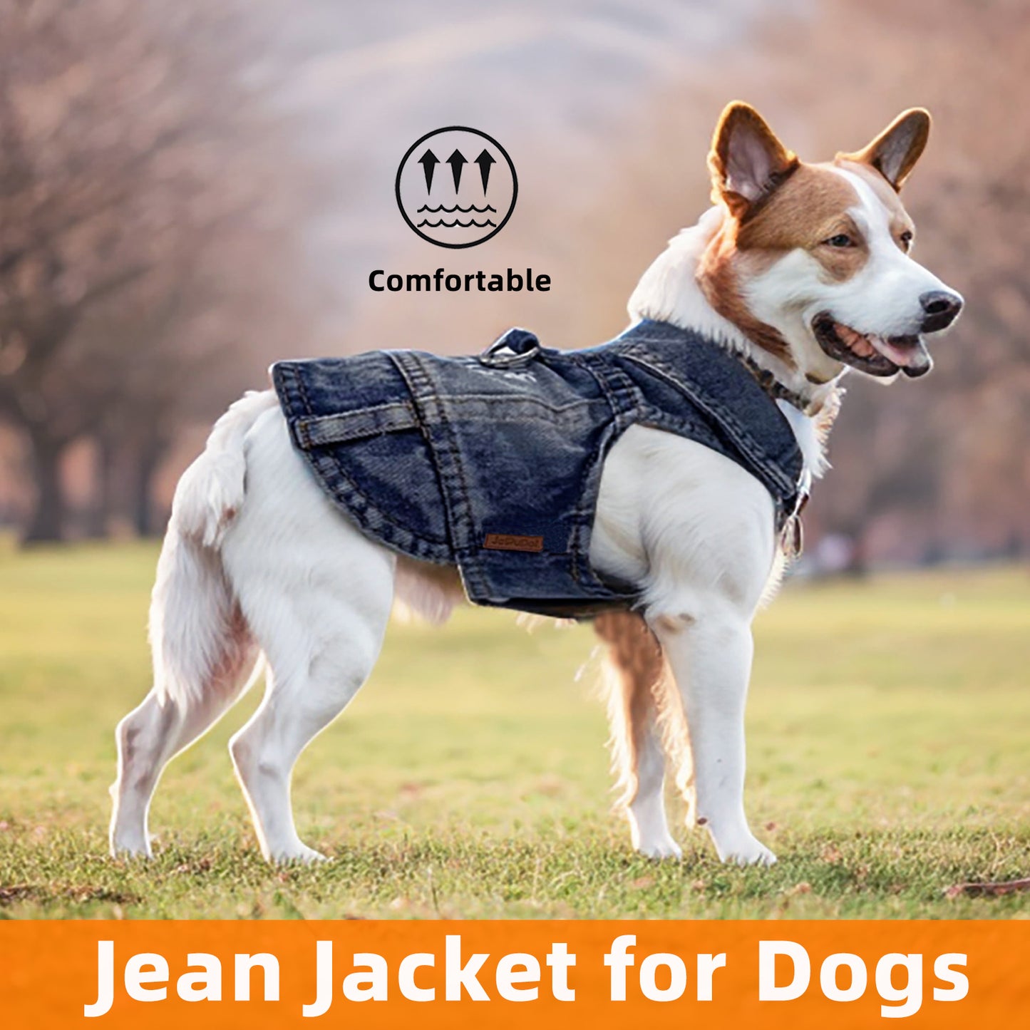 Mommy's Boy Dog Denim Jacket