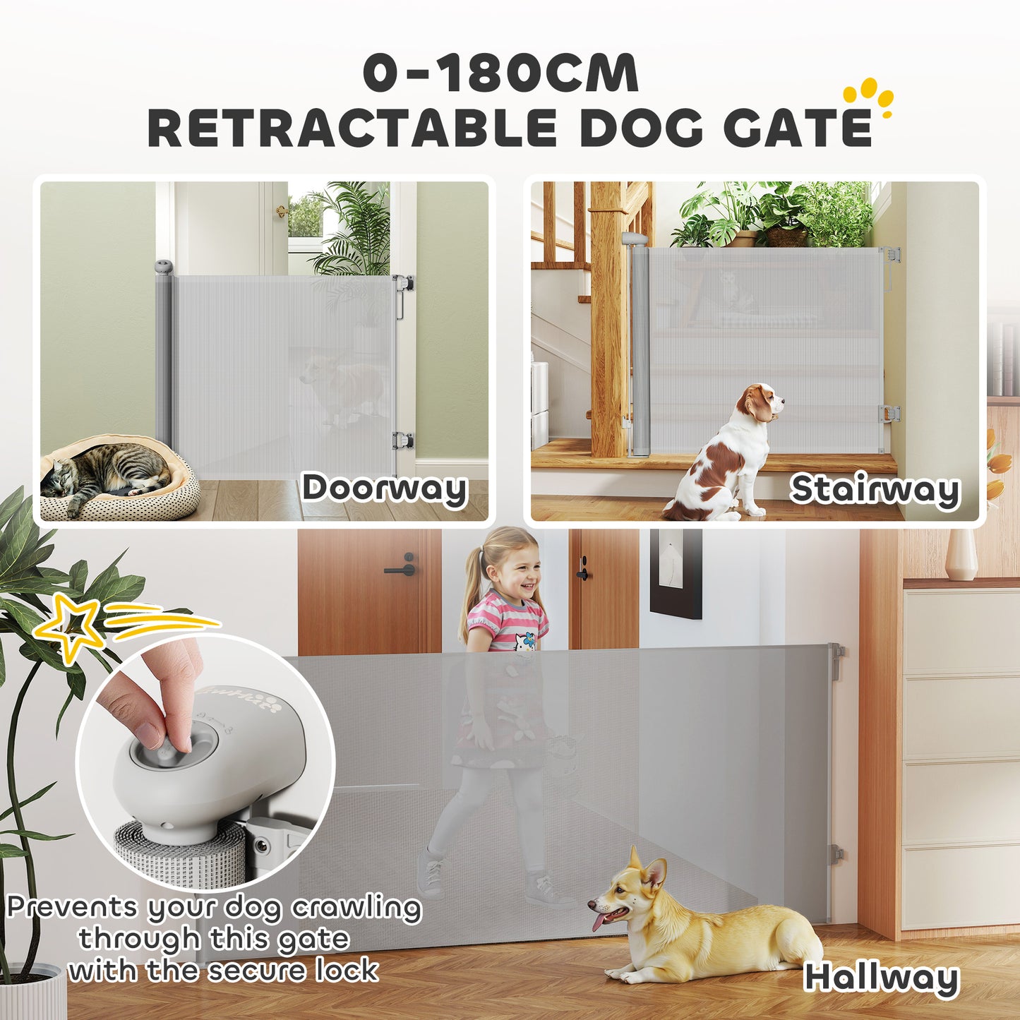 Retractable Dog Gate