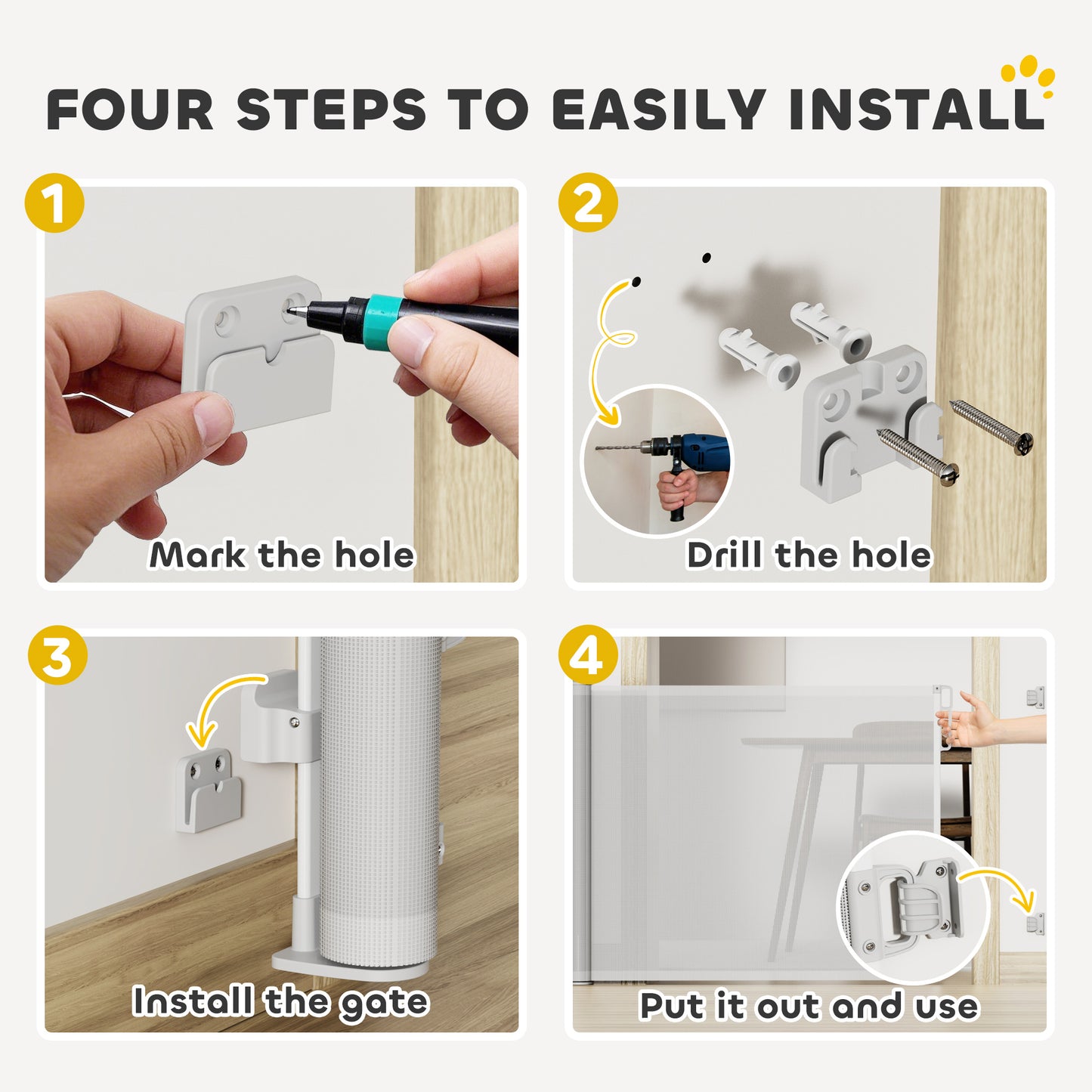 Retractable Dog Gate